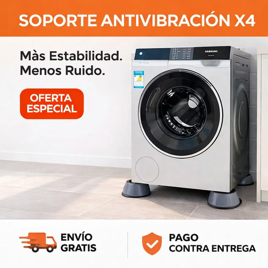 Soporte lavadora x 4 antiruido
