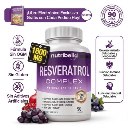 (!)Nutribella™ Complejo de Resveratrol 1800mg (Copia)